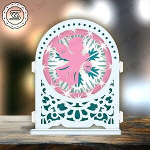 Noël - ange de Noël - fichier de coupe SVG Popup, carte Popup SVG, cadeau Popup Cricut