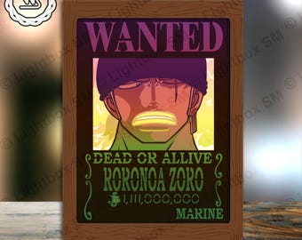 One Piece P2 Paper Cut Light Box Template: 3D Shadow Box SVG (Digital Download)