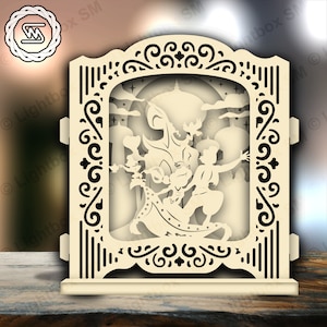 Príncipe y princesa árabes versión 1 - Navidad - Archivo de corte SVG emergente, tarjeta SVG emergente, regalo emergente Cricut