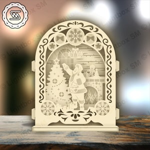 Noël - Noël - Fichier de découpe SVG popup, Carte popup SVG, Cadeau Popup Cricut