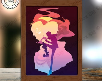 One Piece 25 Papercut Light Box Template: 3D Shadow Box SVG (Digital Download)