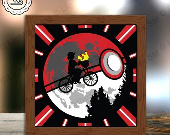 Pokemon 88 - Paper Cut Light Box Template Files, Shadow Box, 3D Papercut Lightbox Svg File DIY, Cutting Cricut, Shadow Papercut
