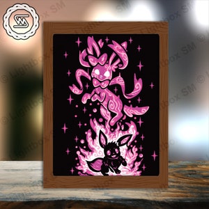 Pokemon 27 - File modello Paper Cut Light Box, Shadow Box, 3D Papercut Lightbox File Svg fai da te, Taglio Cricut, Shadow Papercut