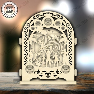 One Piece 3 - Archivo de corte SVG emergente, Tarjeta emergente SVG, Regalo emergente Cricut