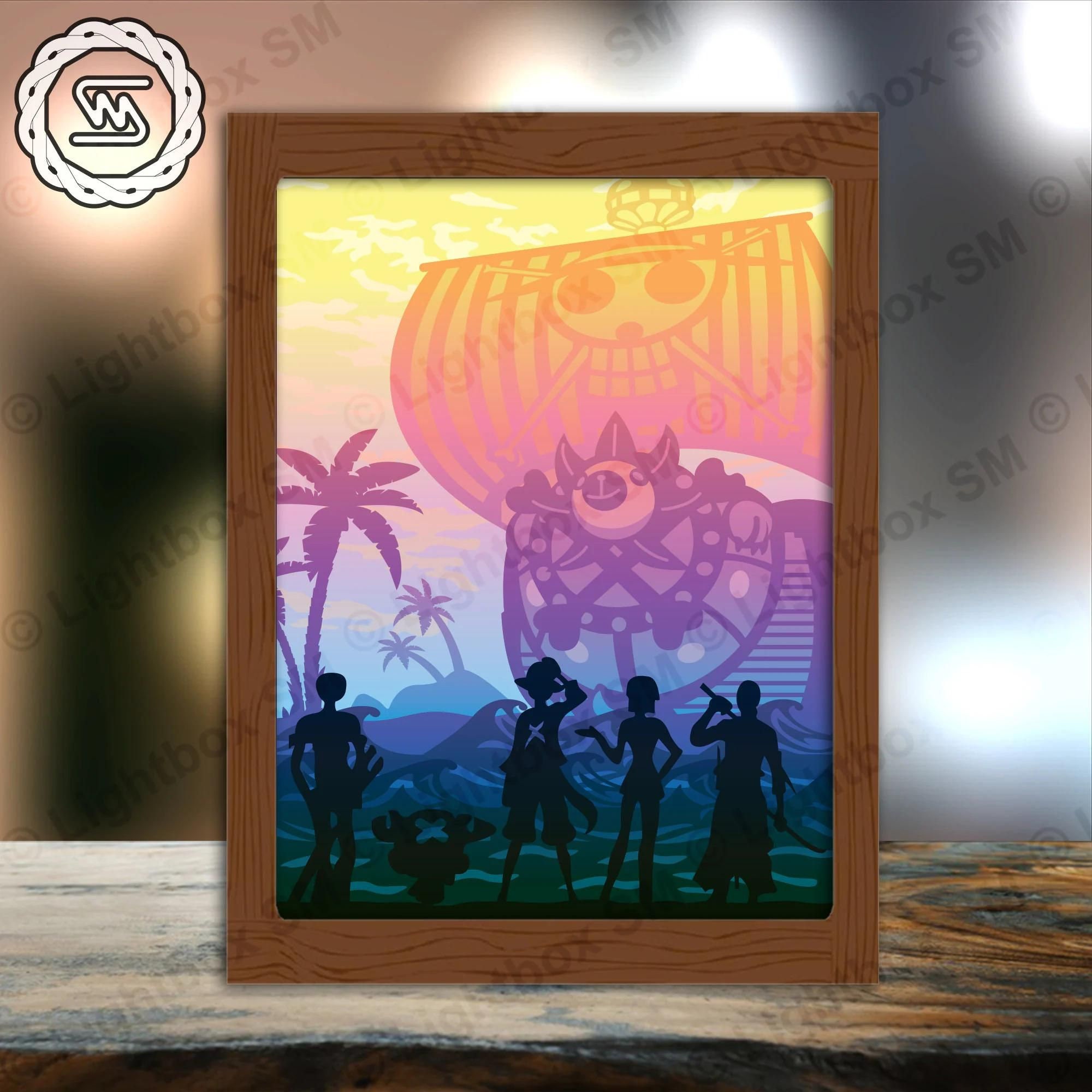Combo 3 Lightbox One Piece Ver 2- Paper Cut Light Box Template Files ...