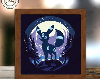 Pokemon P5 Paper Cut Light Box Template: 3D Shadow Box SVG (Digital Download)