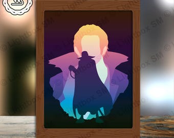 One Piece 26 Papercut Light Box Template: 3D Shadow Box SVG (Digital Download)