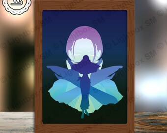 One Piece 27 Papercut Light Box Template: 3D Shadow Box SVG (Digital Download)
