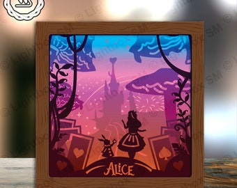 Alice in Wonderland Digital Files Svg Dxf Eps Png