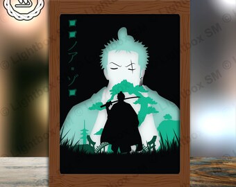 One Piece 22 Papercut Light Box Template: 3D Shadow Box SVG (Digital Download)