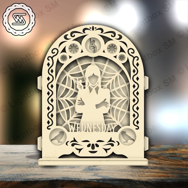 Wednesday Addams 2 - Popup SVG Cutting File, Popup card SVG, Popup gift Cricut Wednesday Addams 2 - Popup SVG Cutting File, Popup card SVG, Popup gift Cricut