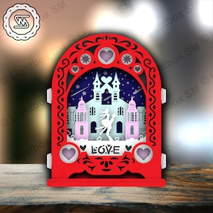 Love valentine 1 - Popup SVG Cutting File, Popup card SVG, Popup gift Cricut