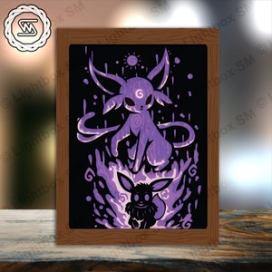 Pokemon 30 - File modello Paper Cut Light Box, Shadow Box, 3D Papercut Lightbox File Svg fai da te, Taglio Cricut, Shadow Papercut