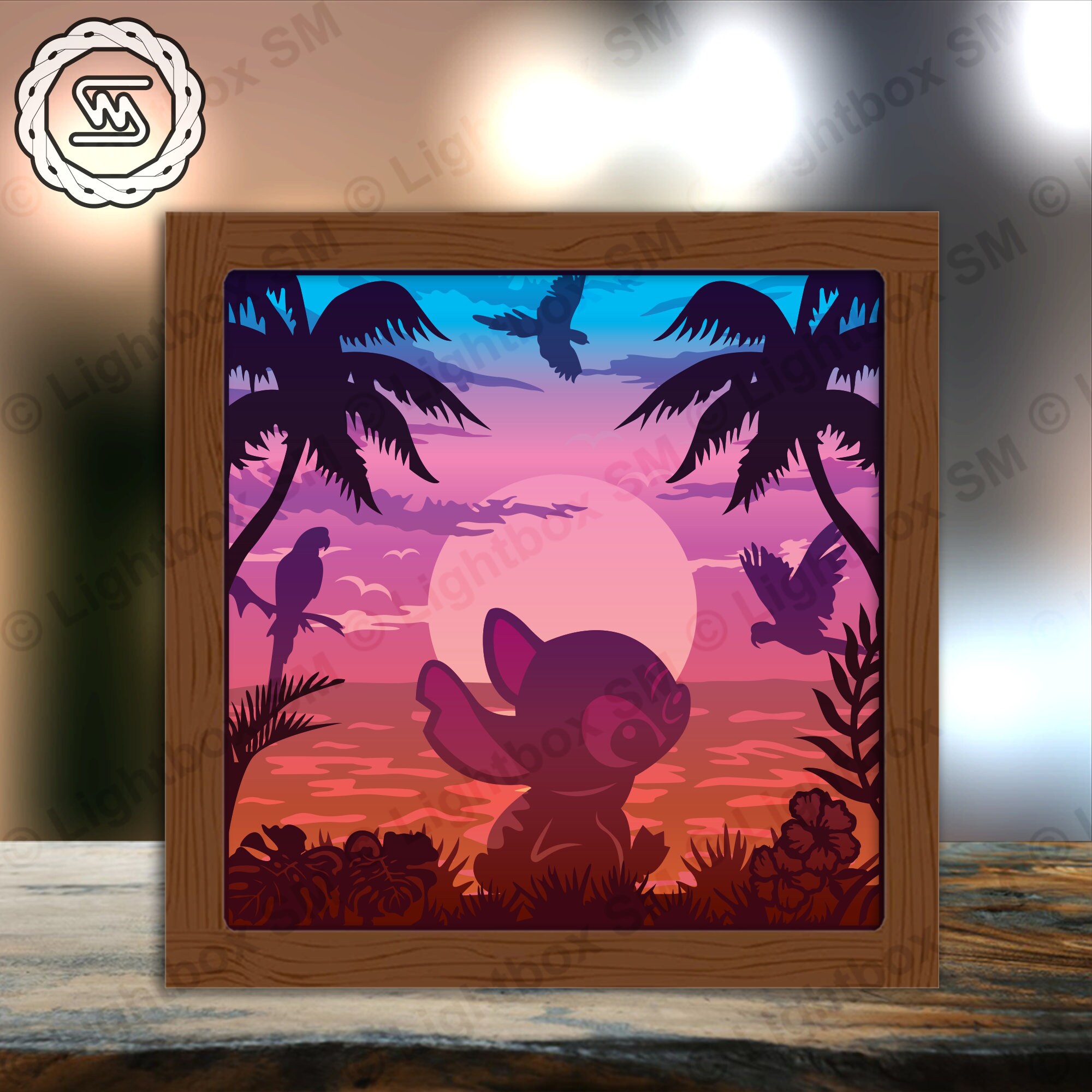 Stctoh Paper Stitch 2 Paper Cut Light Box Template Files Shadow Box 3D - Etsy UK