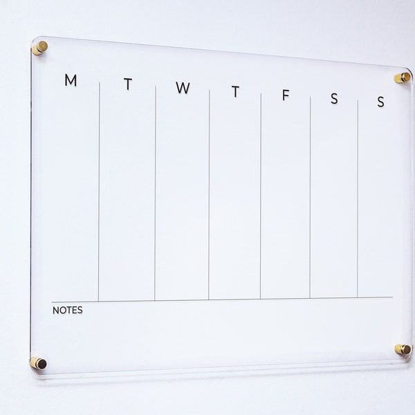 Dry Erase Calendar Etsy
