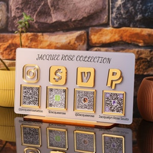 Multi QR code Business Social Media Sign | Payment Sign | Custom Logo Sign | Payment Method and Social Media Sign