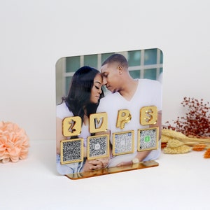 Custom Honeymoon Fund QR Sign, Honeymoon Fund Acrylic Sign,  Venmo Honeymoon Wish, Wedding Cash Gift, Wedding Sign