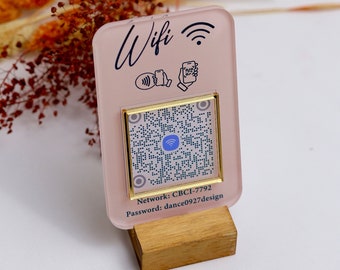 Mini QR Code Sign | Qr Code Sign | Business Social Media Sign | Payment Sign | Acrylic Sign | Scan To Pay Sign