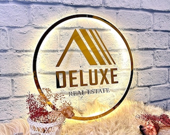 Neon Business Sign | 3D Logo BACKLIT Sign | Led Sign | Custom Acrylic Business Sign | Salon Decor | Salon Sign | Wall Sign | FREE SHIPPING