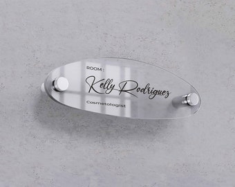 Door Wall Sign | Wall NamePlate | Custom Round Business Logo Sign | Logo Acrylic Business Signage