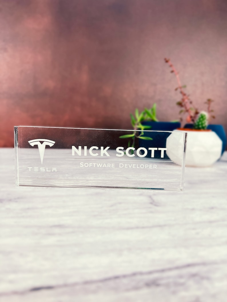desk name plate	office desk plate	office desk sign	custom name plate	name plate	name sign	Personalized	Name Plaque	Personalized Sign	Teacher Name Plate	acrylic name plate	18th birthday gift	Boss Lady