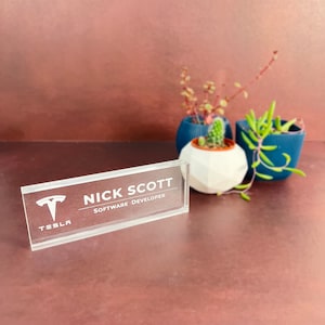 desk name plate	office desk plate	office desk sign	custom name plate	name plate	name sign	Personalized	Name Plaque	Personalized Sign	Teacher Name Plate	acrylic name plate	18th birthday gift	Boss Lady