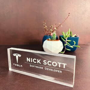 desk name plate	office desk plate	office desk sign	custom name plate	name plate	name sign	Personalized	Name Plaque	Personalized Sign	Teacher Name Plate	acrylic name plate	18th birthday gift	Boss Lady