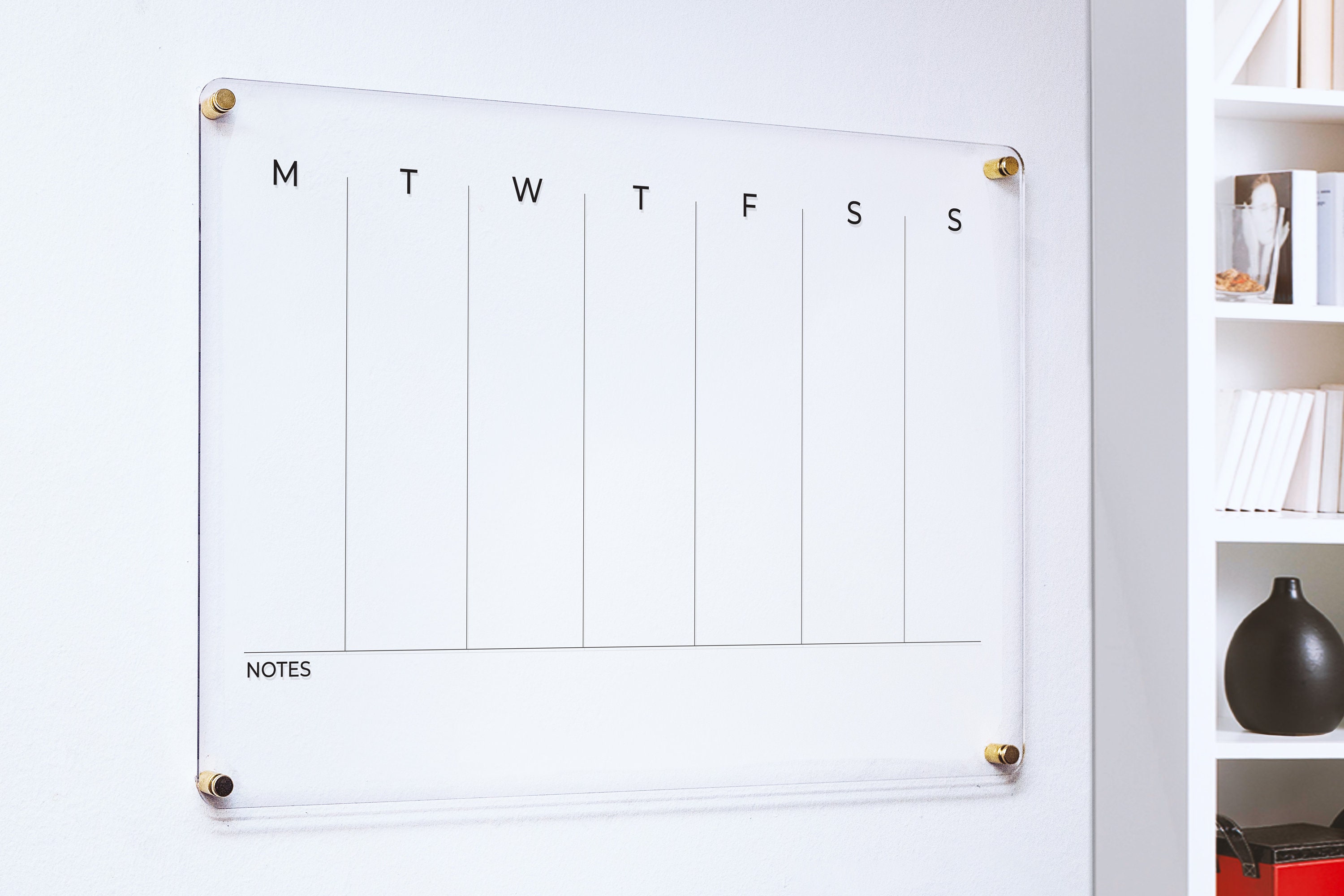 Weekly Planner Dry Erase Acrylic Calendar Command Center for Etsy