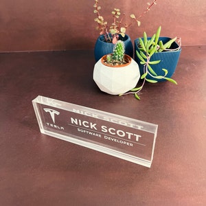 desk name plate	office desk plate	office desk sign	custom name plate	name plate	name sign	Personalized	Name Plaque	Personalized Sign	Teacher Name Plate	acrylic name plate	18th birthday gift	Boss Lady