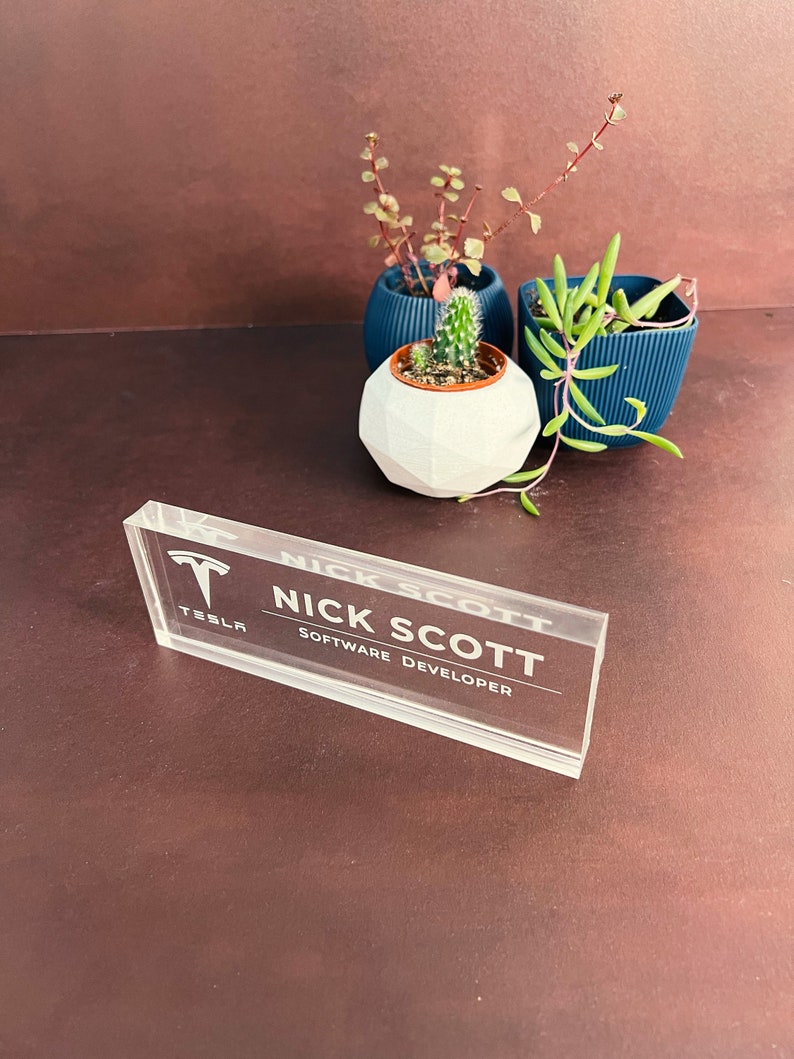 desk name plate	office desk plate	office desk sign	custom name plate	name plate	name sign	Personalized	Name Plaque	Personalized Sign	Teacher Name Plate	acrylic name plate	18th birthday gift	Boss Lady