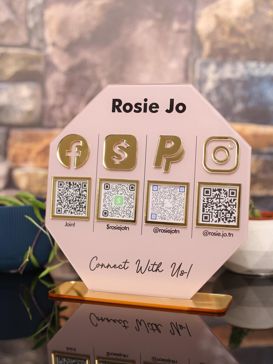 Multi QR Code Business Social Media Sign | Payment Sign | Instagram ...