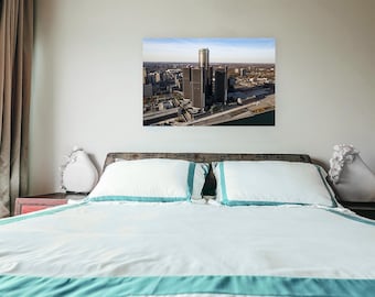 Renaissance Center - Detroit, Michigan | Detroit Skyline | Wall Art | Metal Print | Photography