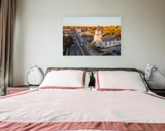 Downtown Sunset - Clarkston, Michigan | Small Town, Michigan | Sunset | Wall Art | Metal Print | Photography
