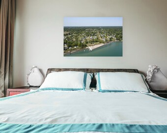 Blue Water Beach - Lexington Michigan | Lake Huron, Michigan | Cottage Country | Wall Art | Metal Print | Photography