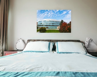 Park Library - Central Michigan University | Mount Pleasant, MI | CMU | Michigan Photography |Fall | Wall Art | Home Decor | Metal Print
