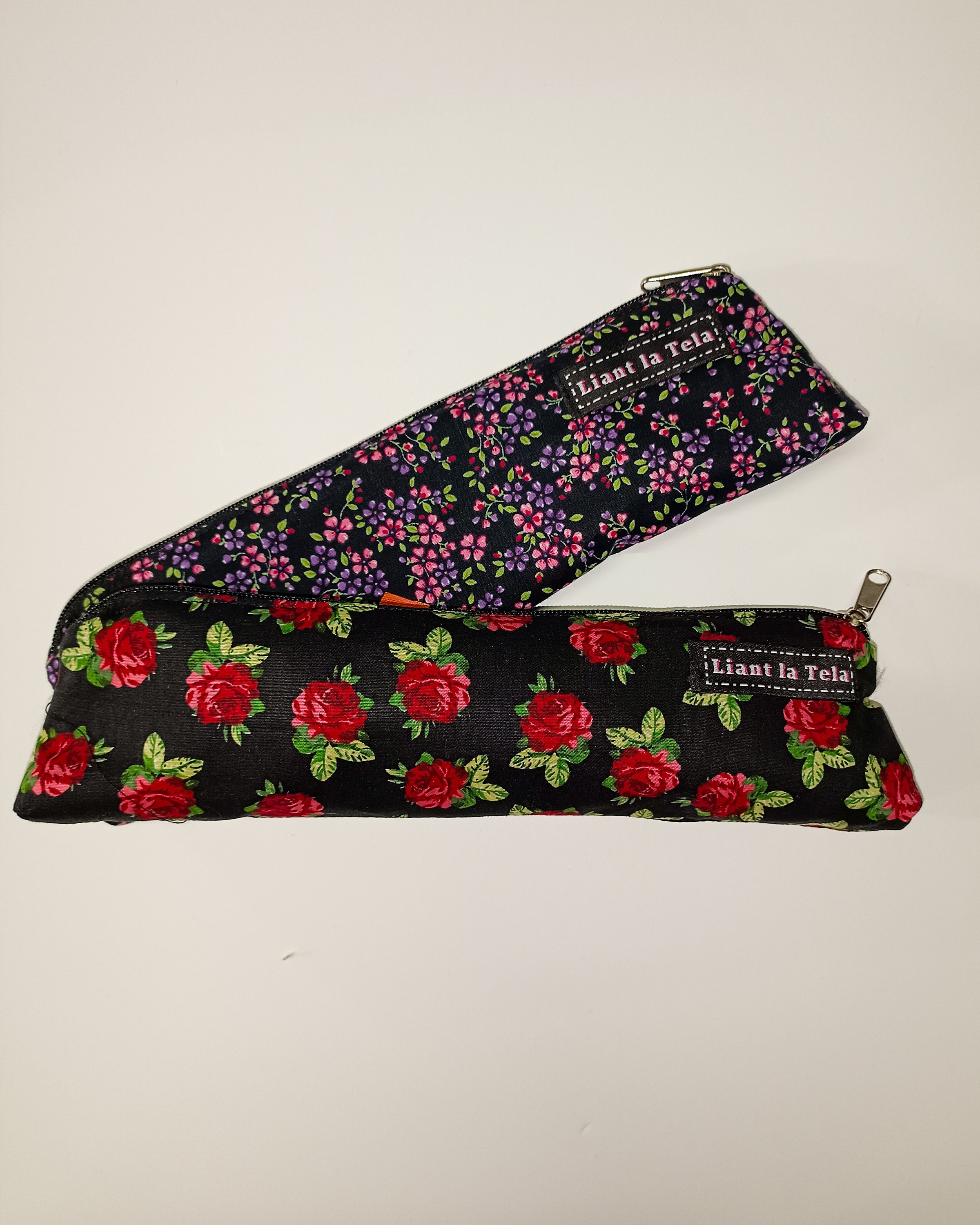 Case, fabric case, printed case, mini case, flower print case