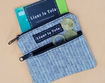 Fabric purse, printed fabric purse, zipper purse, wallet purse, fabric wallet