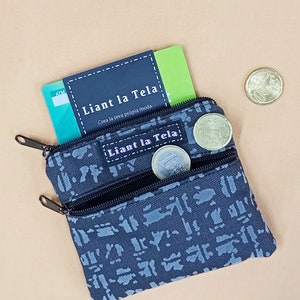 Fabric purse, printed fabric purse, zipper purse, wallet purse, fabric wallet