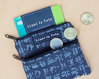 Fabric purse, printed fabric purse, zipper purse, wallet purse, fabric wallet