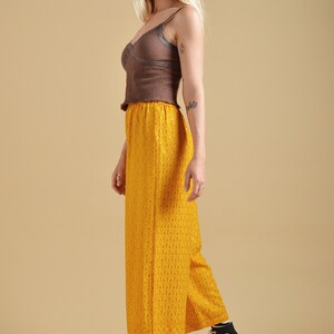 Yellow Sequin Pants Etsy UK