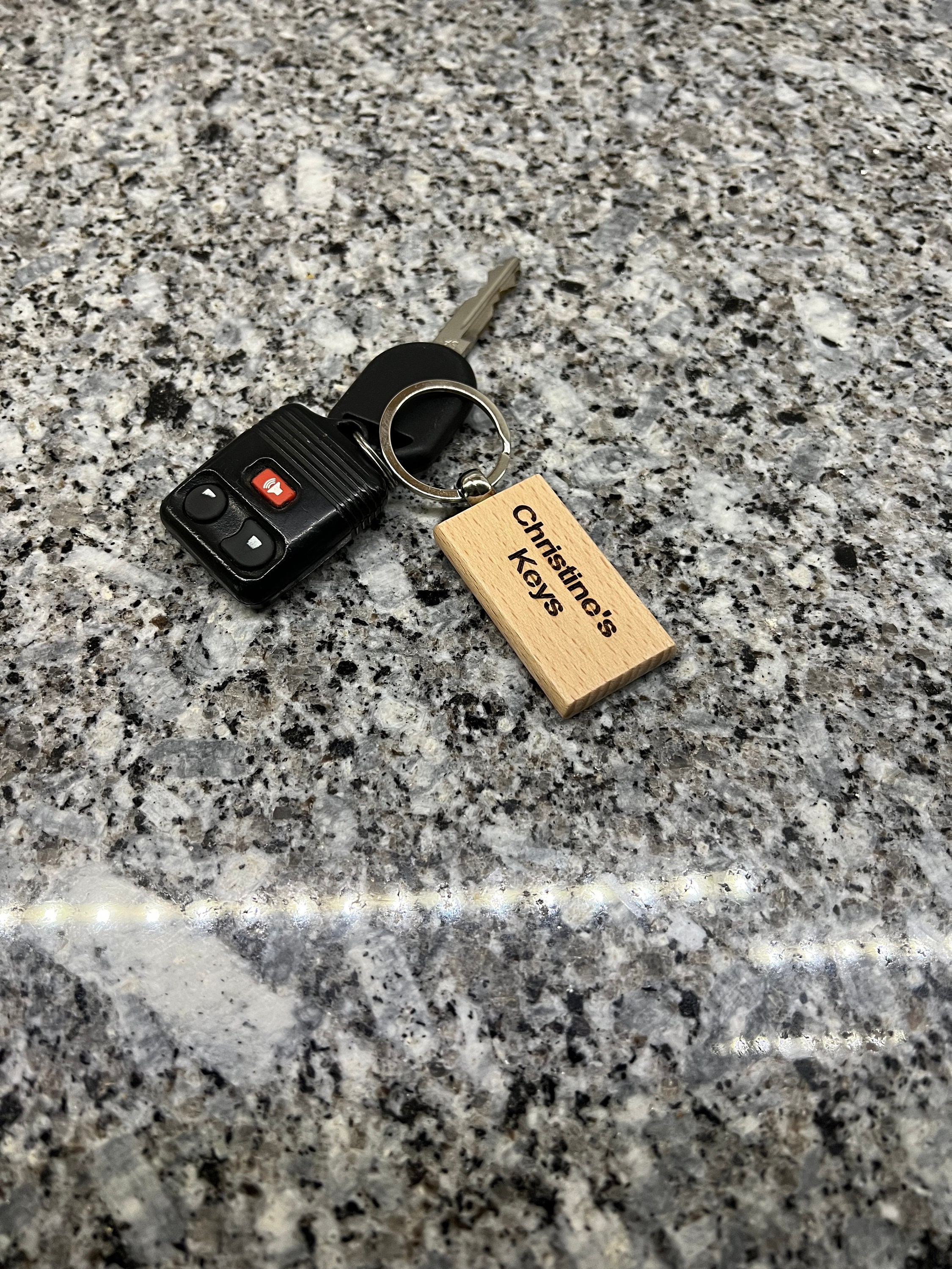 Personalized Wooden Key Chain Custom Engraved Keychain - Etsy