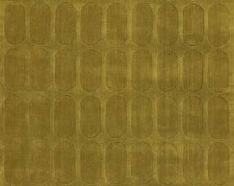 Luren Geometric Minimalist Handmade Tufted Woolen Area Rug For Bedroom Livingroom Office Kitchen Nursery Entryway modern Rug, Olive Mustard,
