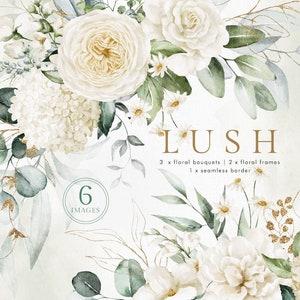 Acquerello verde bianco oro eucalipto fiori bouquet bordo cornice rosa peonia invito a nozze clipart floreale png foglie verdi digitali