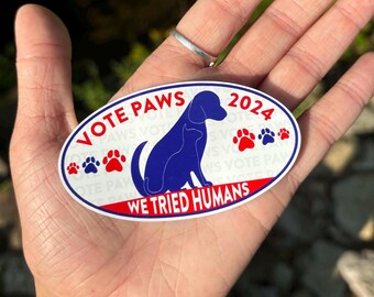 Vote Paws 2024 Sticker