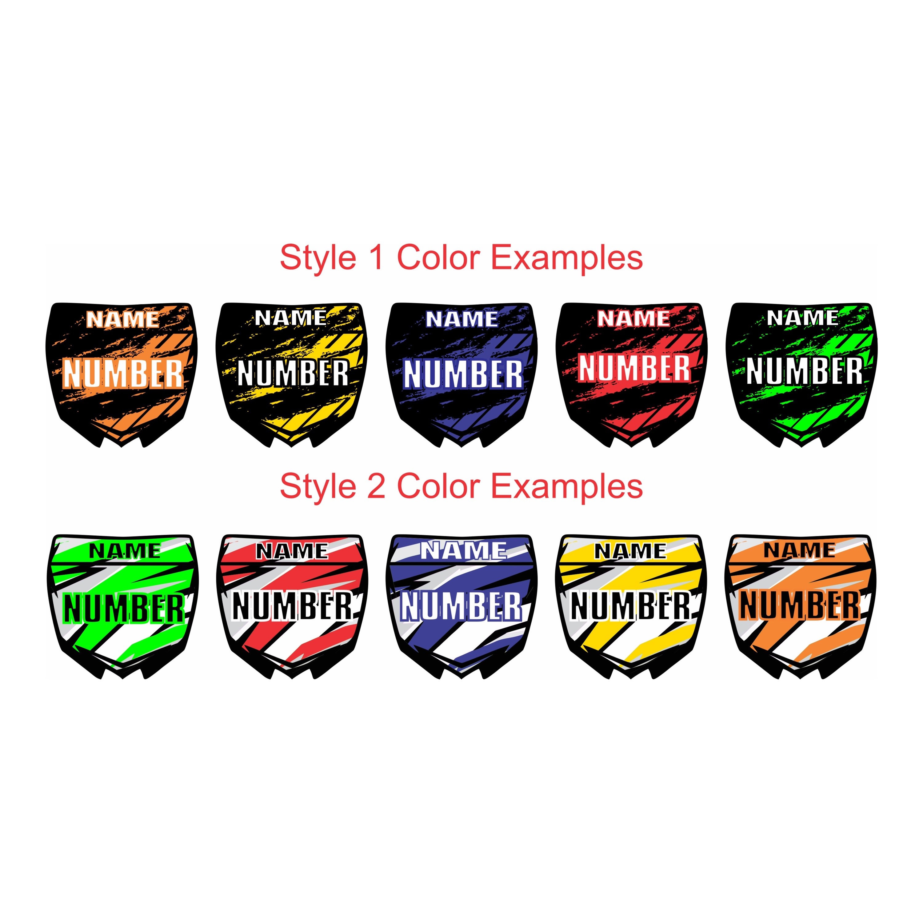 Custom Motocross Number Plate Sticker: Dirt Bike Gifts - Etsy