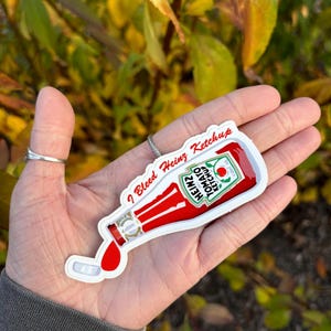 Ketchupsticker - Ketchupliefhebbers - Cadeaus ketchupliefhebber - Cadeaus voor hem - Cadeau voedselliefhebber - Kerstcadeaus - Kousvuller