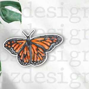 Butterfly Sticker - Butterly Art - Butterfly Stickers for Water Bottle - Butterfly Gifts - Monarch Butterfly Sticker - Insect Sticker