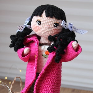 Handmade Crochet Doll: Amigurumi Doll with Removable Outfit