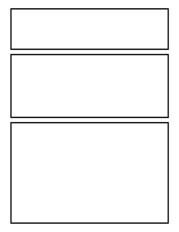 Comic Book Paper Templates PDF 100 Printable Layouts for Kids 
