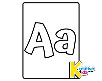 Uppercase & Lowercase Alphabet Letters | ABC Alphabet Coloring Pages For Kids and Toddlers | 27 PDF Printable Pages